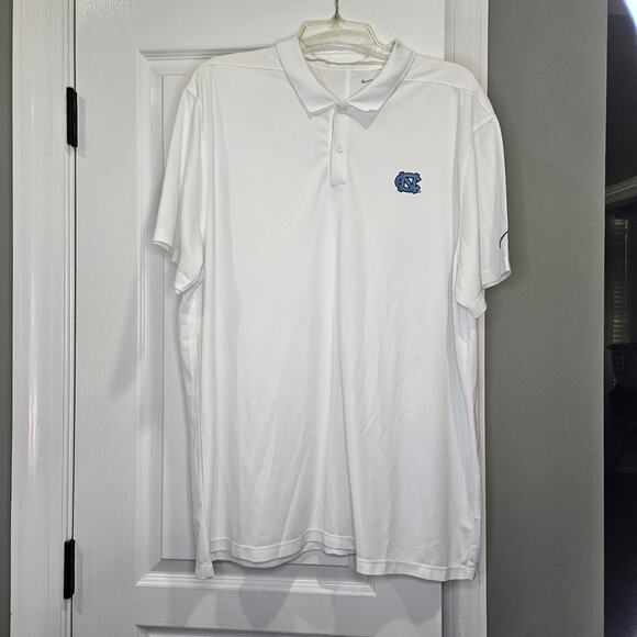 Nike Other - Nike Men's XL White UNC Tar Heels Dri-Fit Polo
